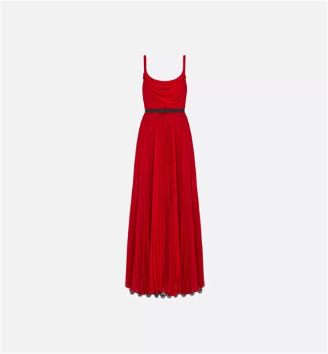 dior kleid rot